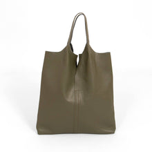 Load image into Gallery viewer, Sarta Pelle - Paloma Italian Leather Shoulder Bag- Khaki, Pebbled