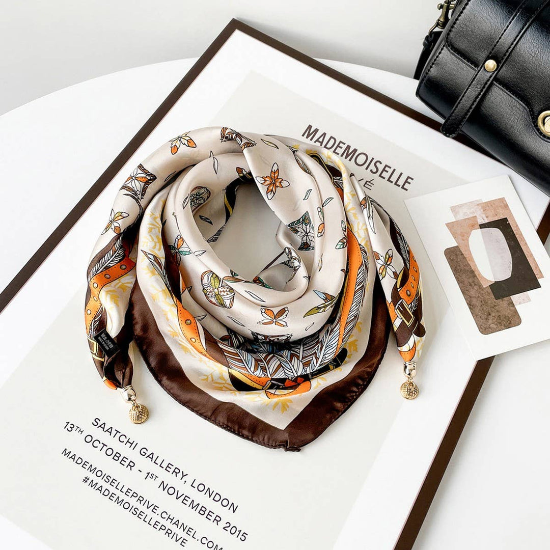 ACCITY - Magnetic Print Triangle Scarf for  Spring Style_CWASC02917
