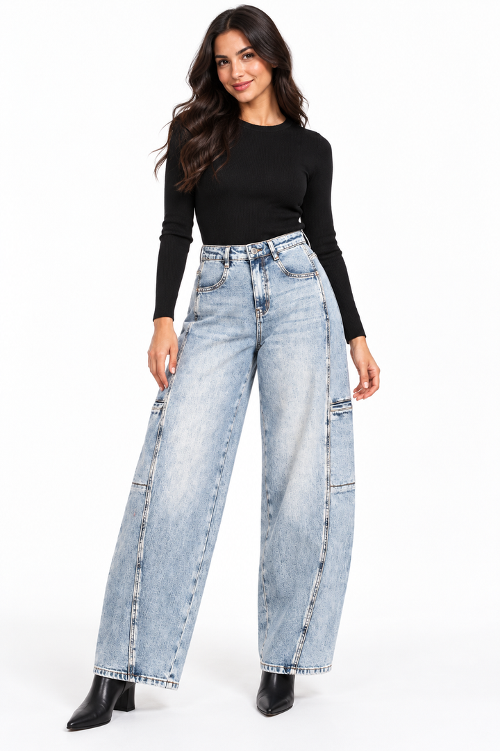 Barrel Denim Pant