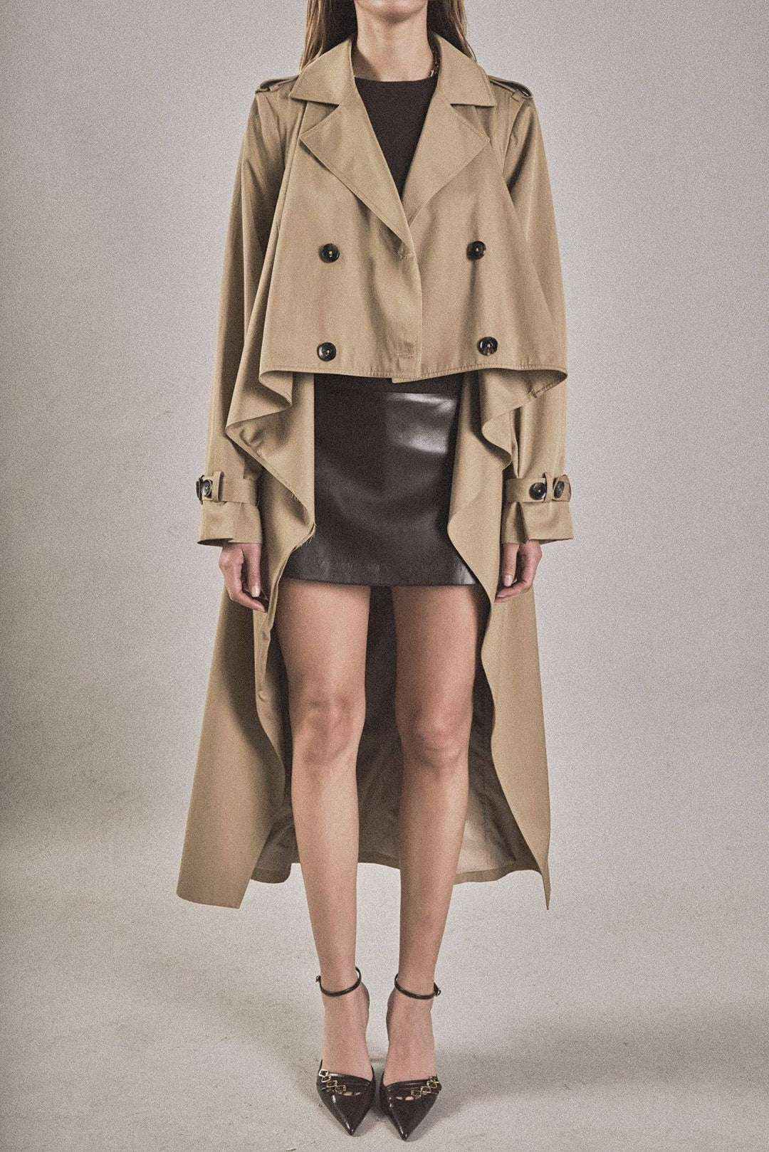 High Low Trench Coat