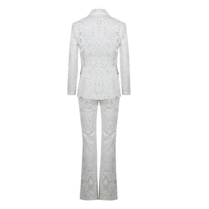 Glam Sequin Lace Suit