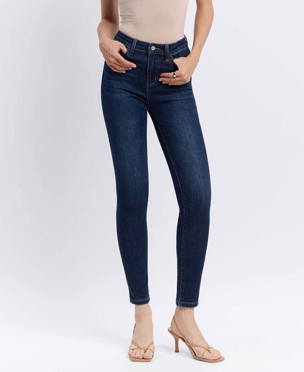 HAYLIE HIGH RISE ANKLE SKINNY JEANS