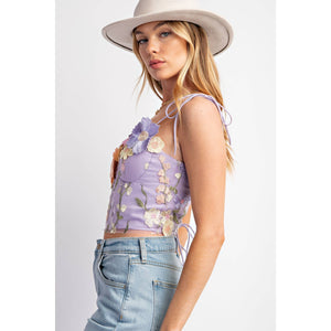 Floral Embroidered Tank