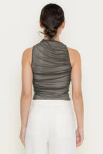 Load image into Gallery viewer, RUCHED MESH TANK TOP
