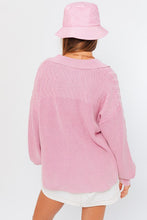 Load image into Gallery viewer, Mix Cable Washed Sweater Shacket