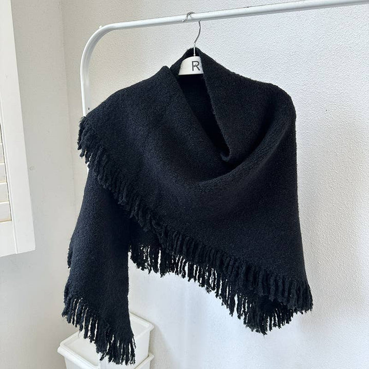 ACCITY - Knit Triangle Shawl Wrap