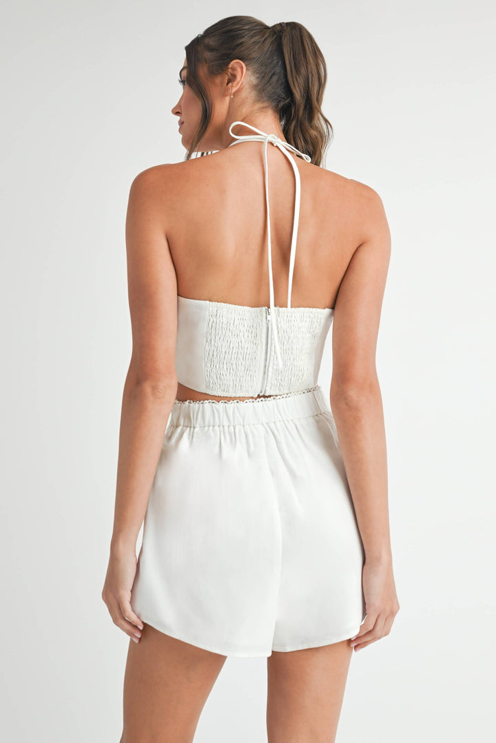 Embroidered Short Set