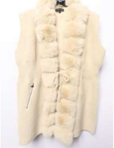 Volume Vest in Beige