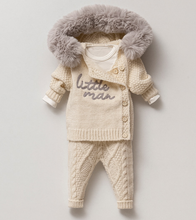 Load image into Gallery viewer, Nipperland - Little Man Wool-Blend Winter Baby Outfit – 3-Piece Set