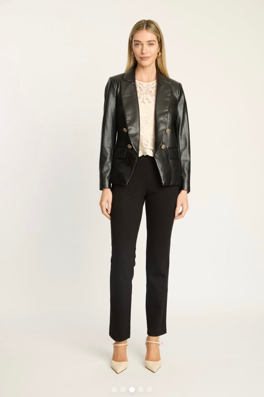 Santi Ponte Pant with Vegan Leather Trim