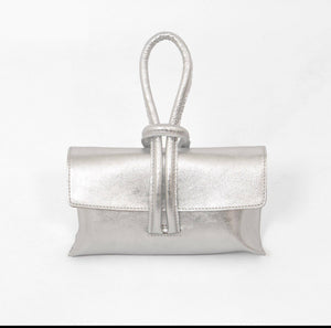 Trixie Italian Leather Wristlet Clutch Bag