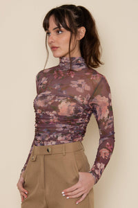 Side Seam Mock Neck Bodysuit