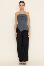 Load image into Gallery viewer, Preppy Asymmetric Strapless Top