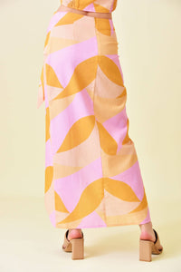 Abstract Skirt w/ Wrap