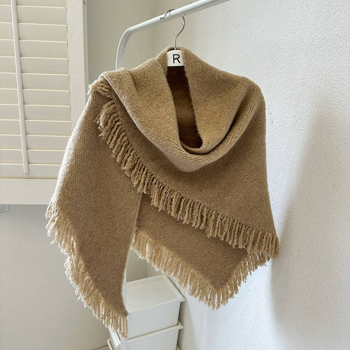 ACCITY - Knit Triangle Shawl Wrap