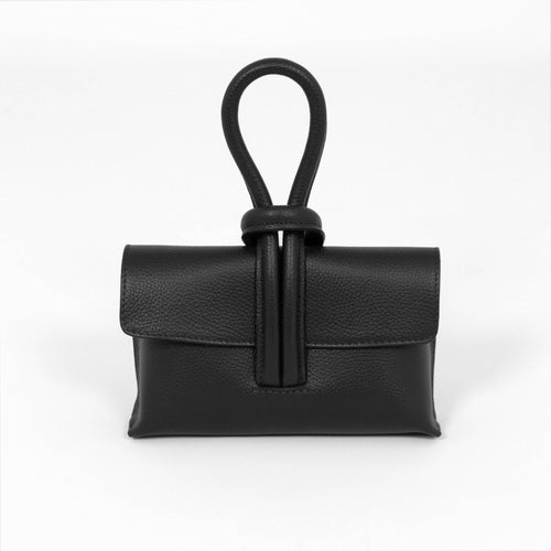 Trixie Italian Leather Wristlet Clutch Bag