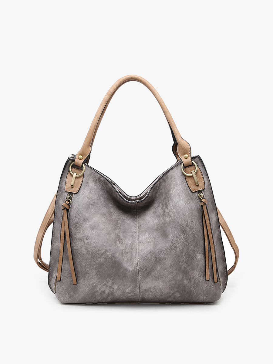 Connar Distressed Side Pocket Tote *Multiple Colors Available*