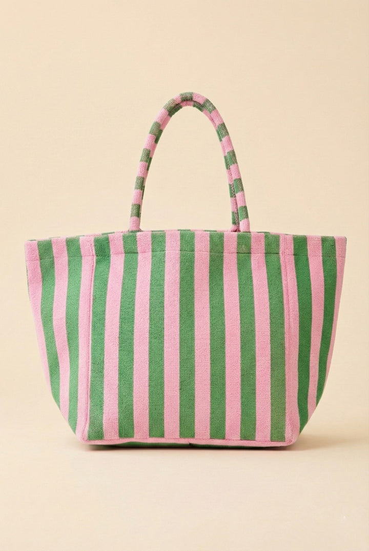 Striped Terry Tote Bag