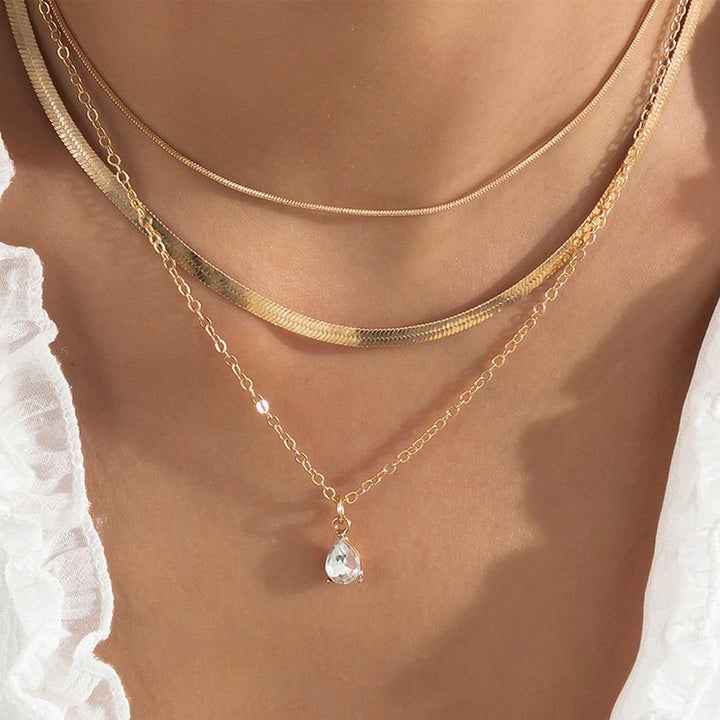 ACCITY - COOL STYLE STACKED TEMPERAMENT SIMPLE NECKLACE_CWAJE2001