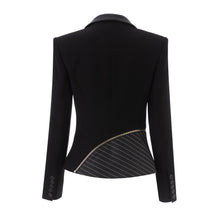 Load image into Gallery viewer, Colorblock Pinstripe Blazer