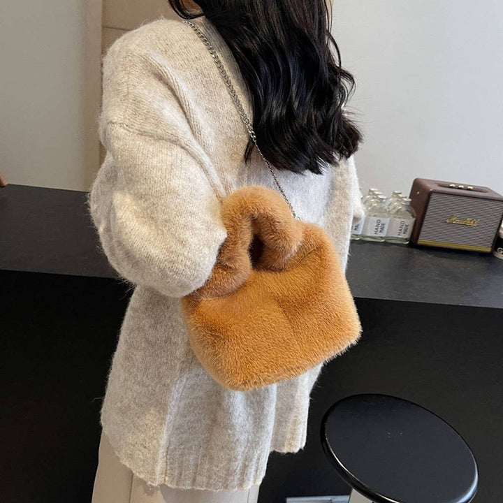 ACCITY - WINTER IMITATION REX RABBIT FUR HANDBAG PLUSH_CWAB3958