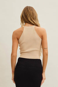 Beaded Blossom Knit Top