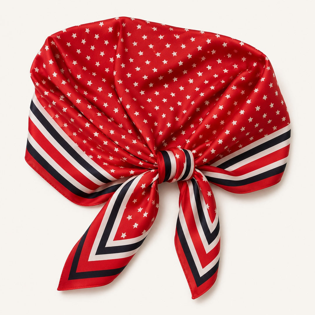 Patriotic Scarfs with Scarf Ring *Multiple Colors*
