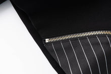 Load image into Gallery viewer, Colorblock Pinstripe Blazer