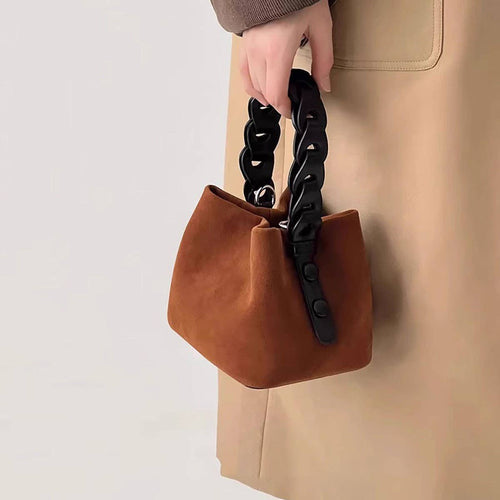 ACCITY - WOVEN VINTAGE DEERSKIN BAG SHOULDER CROSSBODY BAG_CWAB4116