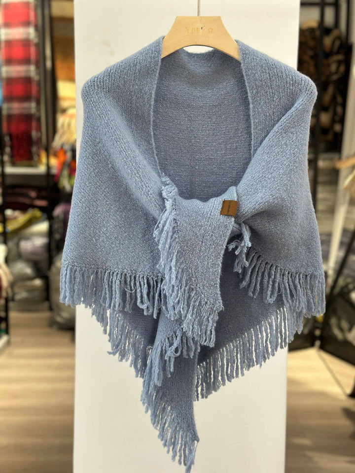 ACCITY - Knit Triangle Shawl Wrap