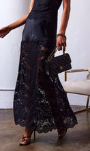 Load image into Gallery viewer, Perrine Lace Combo Satin Skirt