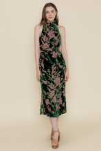 Load image into Gallery viewer, Floral Velvet Dress