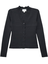 Load image into Gallery viewer, Bliss Scallop Edge Cardigan