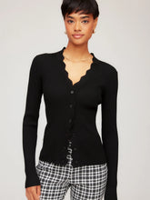 Load image into Gallery viewer, Bliss Scallop Edge Cardigan