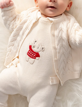 Load image into Gallery viewer, Nipperland - Cotton Baby Outfit – 3-Piece Set with Teddy Bear Embroidery