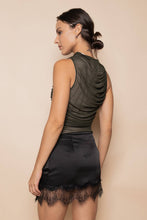 Load image into Gallery viewer, RUCHED MESH TANK TOP