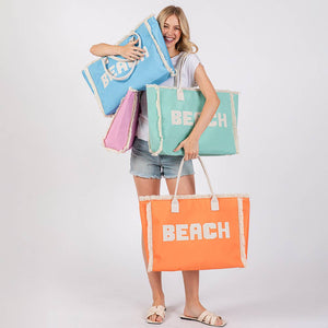 Beach Fringe Tote Bag
