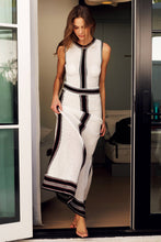 Load image into Gallery viewer, Stripe Detail Crochet Maxi Dress