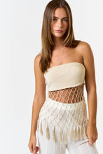 Load image into Gallery viewer, Crochet Tassel Tube Top