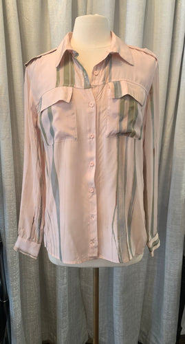 2 Pocket Button Down Blouse