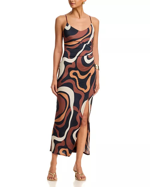 Hailey Geo Sheen Jersey Dress
