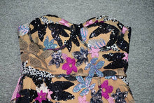 Load image into Gallery viewer, Floral Sequin Embroidered Dress