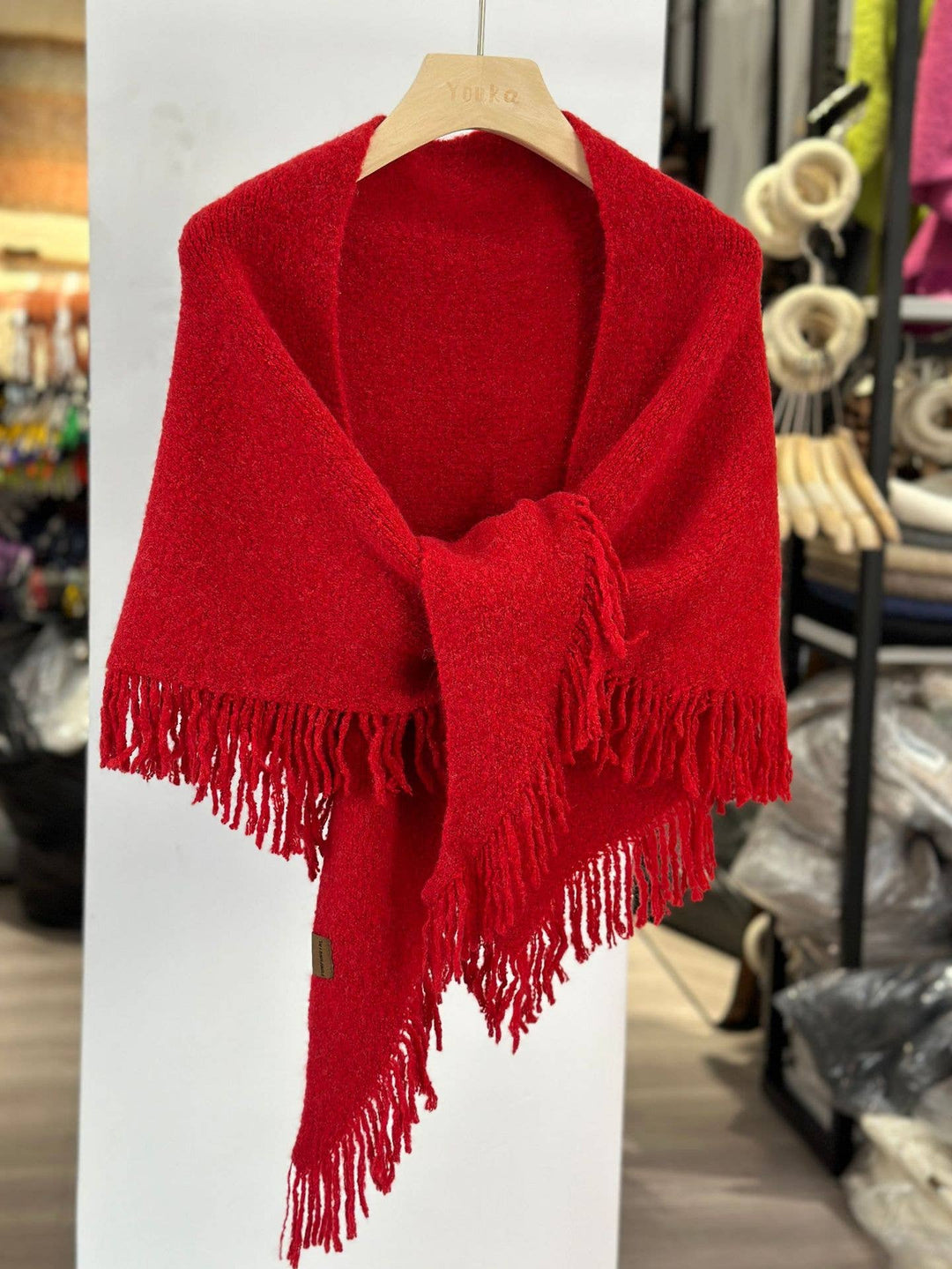 ACCITY - Knit Triangle Shawl Wrap