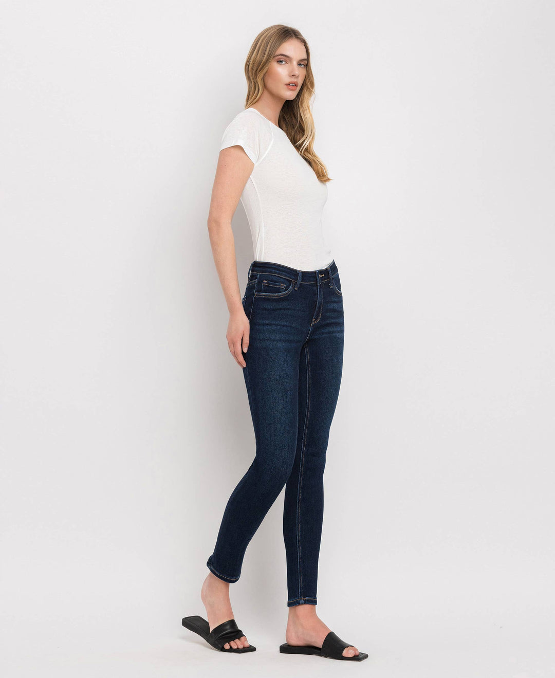 Mid Rise Skinny Denim