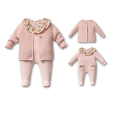 Load image into Gallery viewer, Nipperland - Velvet &amp; Knit Baby Girl Outfit – 2-Piece Fall/Winter Set