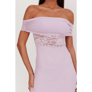 OFF SHOULDER LACE DRESS