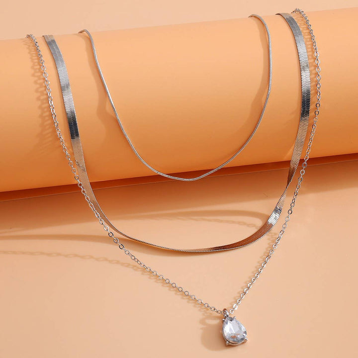 ACCITY - COOL STYLE STACKED TEMPERAMENT SIMPLE NECKLACE_CWAJE2001