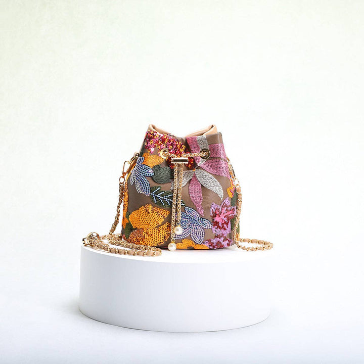 Sequin Mesh Bucket Bag *multiple colors*
