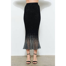 Load image into Gallery viewer, Metallic Lurex Midi Skirt