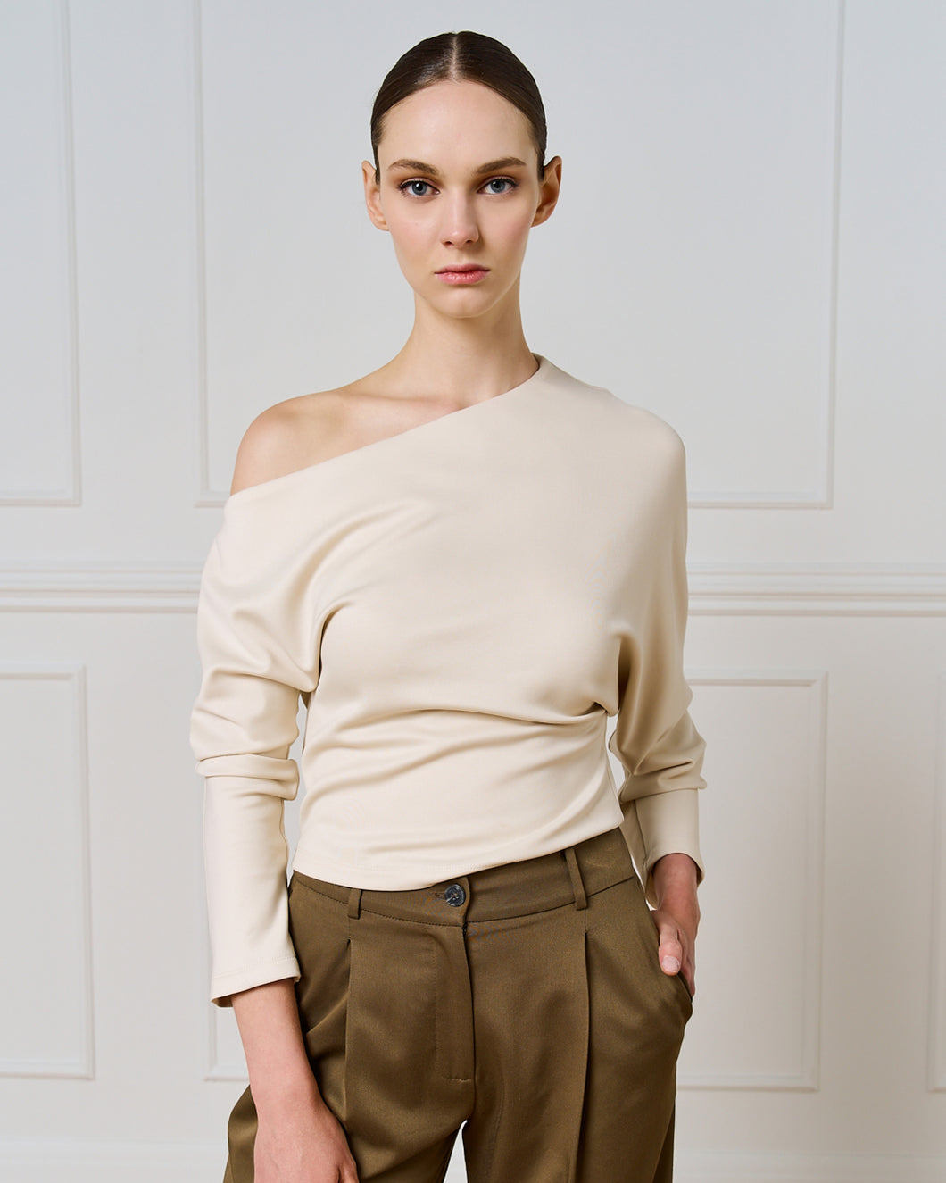 Asymmetric Sleeve Top